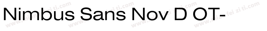Nimbus Sans Nov D OT字体转换